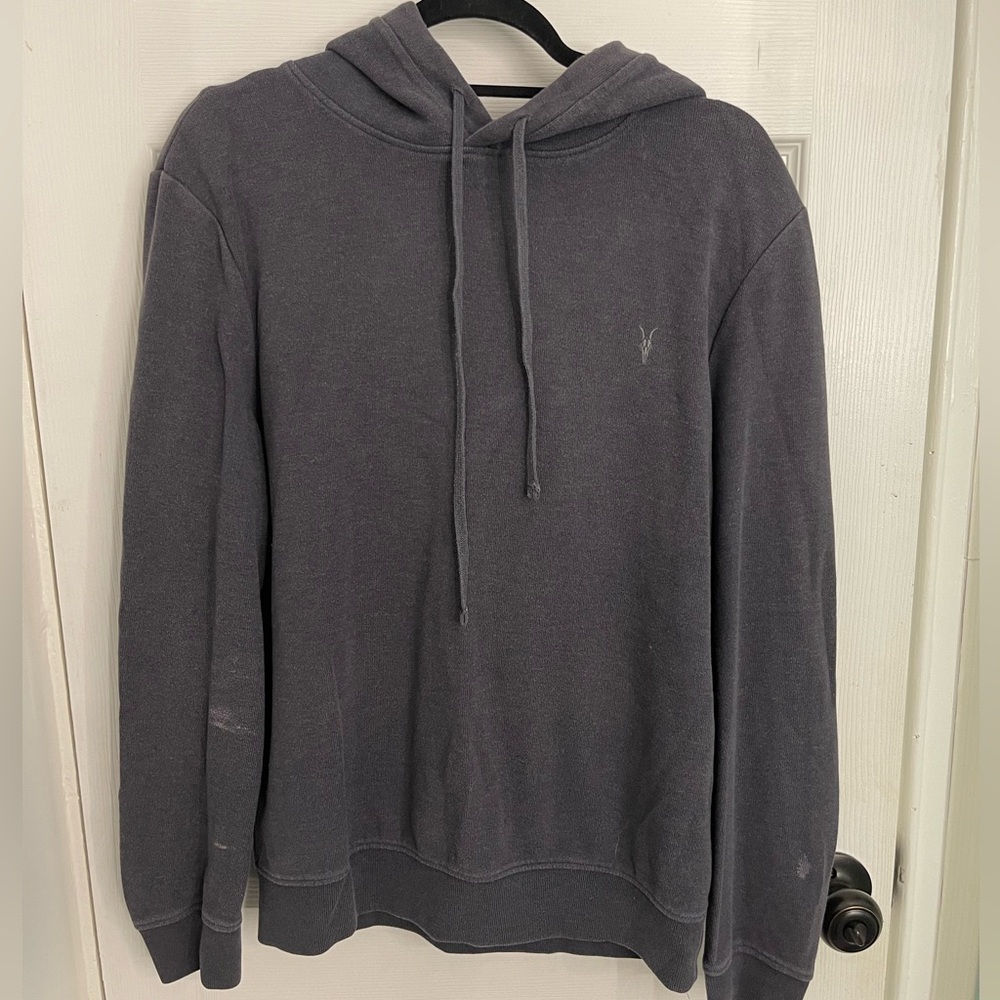 All Saints Blue-ish Grey Hoodie
